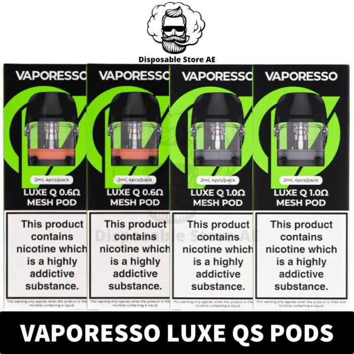 Best VAPORESSO Luxe QS Pods 1.0ohm & 0.6ohm in Dubai