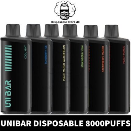 Buy UNIBAR 8000Puffs 20MG Disposable Vape in UAE - UNIBAR Disposable Vape Shop in Dubai - UNIBAR 8000 Puffs Shop Near ME