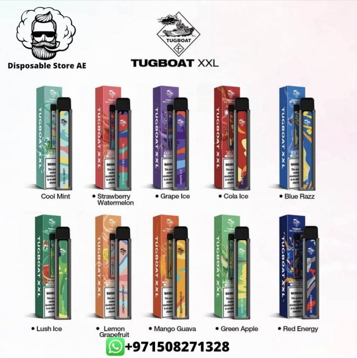 TUGBOAT XXL DISPOSABLE VAPE 2500 PUFFS DUBAI