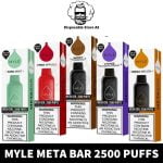 MYLE META BAR 2500 PUFFS DISPOSABLE VAPE