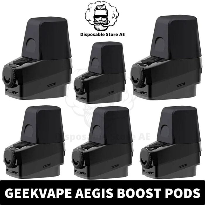 BEST Buy GeekVape Aegis Boost Pods Empty Replacement Pod Cartridge (2PCS) in Dubai, UAE - Empty Pods Dubai - Vape Dubai -Dubai Vape Near me Aegis Boost Empty Pod