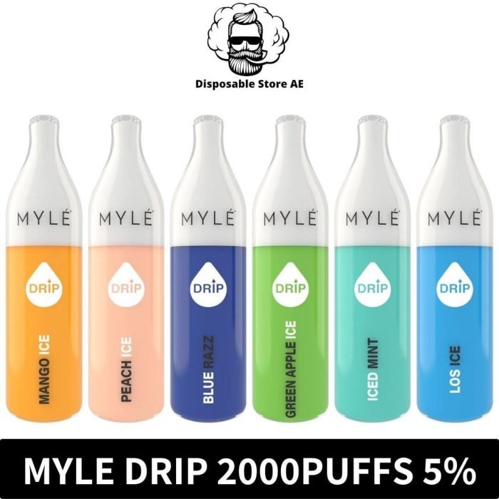 Myle Drip 2000Puffs Disposable 5% Rechargeable Vape in Dubai, UAE Drip 2000 UAE Drip 2000 Dubai