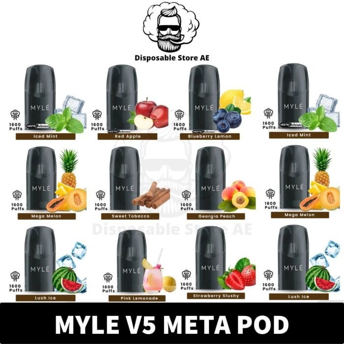 BEST Myle V5 Meta Pods 5% Refillable Empty Pods Myle V5 Meta pods Myle V5 Pods mYLE V5 Pods Dubai