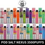 BEST Pod Salt Nexus 3500 Puffs Disposable 1350mAh Rechargeable Vape in Dubai, UAE Nexus 3500Puffs UAE Pod Salt 3500Puffs UAE