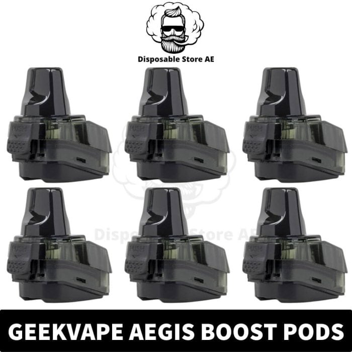 BEST Buy GeekVape Aegis Boost Pods Empty Replacement Pod Cartridge (2PCS) in Dubai, UAE - Empty Pods Dubai - Vape Dubai -Dubai Vape Near me Aegis Boost Empty Pod