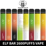 Elf Bar 2600Puffs Disposable Vape 20mg 1050mAh Rechargeable Vape in Dubai, UAE - Disposable Store AE Elf Bar 2600 UAE Elf Bar 2600 Dubai