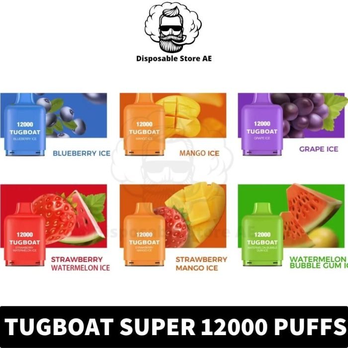 GALLERY Tugboat Super 12000Puffs Disposable 1.0ohm Rechargeable Vape in Dubai, UAE