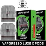 GALLERY Vaporesso Luxe X Pods Cartridge 0.4ohm 0.8ohm Empty Replacement Pods Mesh Coils (2PCS) in Dubai, UAE Luxe X Empty Pods