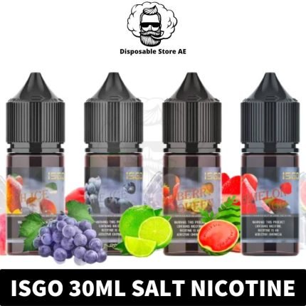 Isgo Salt Nicotine 30ml 25mg 50mg in Dubai, UAE Isgo Salt Nic UAE Near me