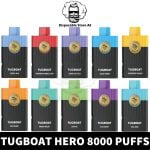 Best Tugboat Hero 8000 Puffs 50mg Disposable Vape