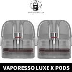 Vaporesso Luxe X Pods Cartridge 0.4ohm 0.8ohm Empty Replacement Pods Mesh Coils (2PCS) in Dubai, UAE Luxe X Empty Pods