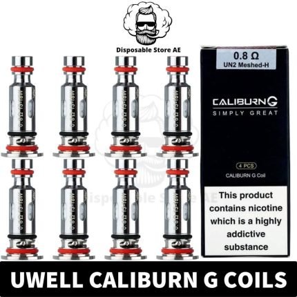 Best Buy Uwell Caliburn G Coils Replacement Vape Coils in Dubai, UAE - Mesh 0.8ohm 1.0ohm (4PCS Per Pack) - Caliburn G Vape Coils Vape near me Caliburn G Replacement Coils Vape Dubai