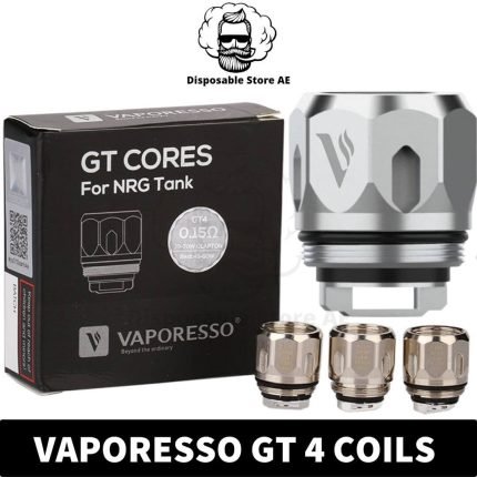Best Buy Vaporesso GT 4 Coils Replacement Core Coils in Dubai, UAE - 0.15ohm for NRG Tank (3PCS Per Pack) - GT 0.15ohm Coils - GT Core Coils vape dubai near me