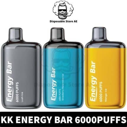 Buy KK Energy Bar 6000Puffs 5% Disposable Rechargeable Vape in Dubai, UAE - Vape Dubai - Energy Bar Dubai - Vape Dubai Near me