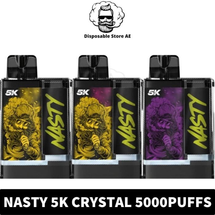 Buy Nasty Crystal 5K Disposable 5000Puffs Rechargeable Vape in Dubai, UAE -500mAh Vape - Nasty 5000Puffs -Nasty 5k UAE -Nasty Vape Dubai near me