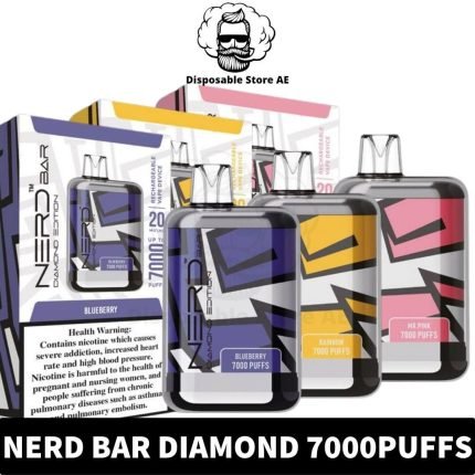 Buy Nerd Bar Diamond Disposable Vape 7000Puffs Rechargeable Vape in UAE - Nerd Bar 7000Puffs - Nerd Bar Diamond 7000Puffs Near me vape dubai