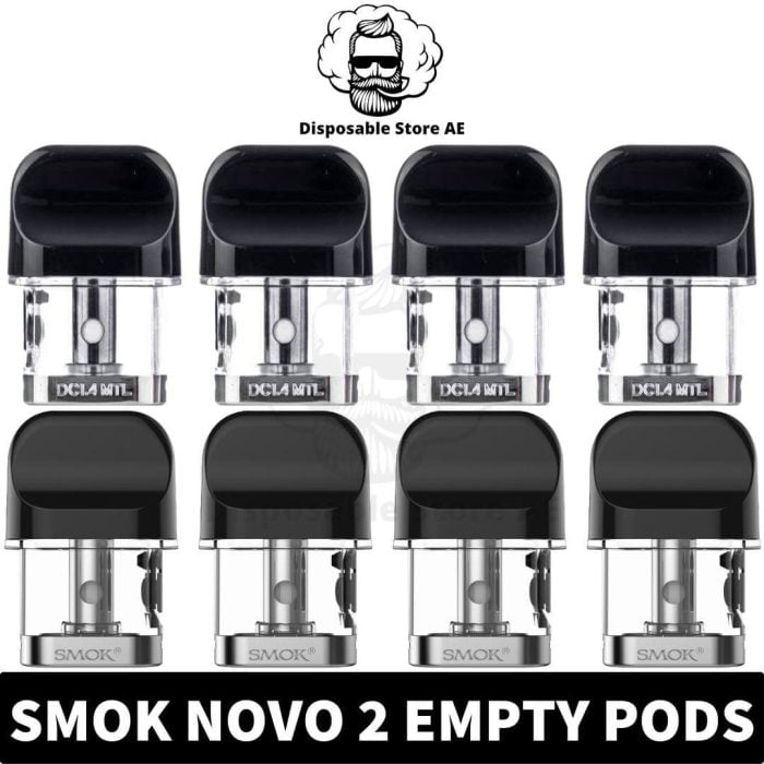 Buy Smok Novo 2 Pods Replacement Empty Pod Cartridge MTL & MESH in Dubai, UAE (3PCS) - Novo 2 Replacement Pod - Novo 2 Pod Cartridge NEAR ME VAPE DUBAI