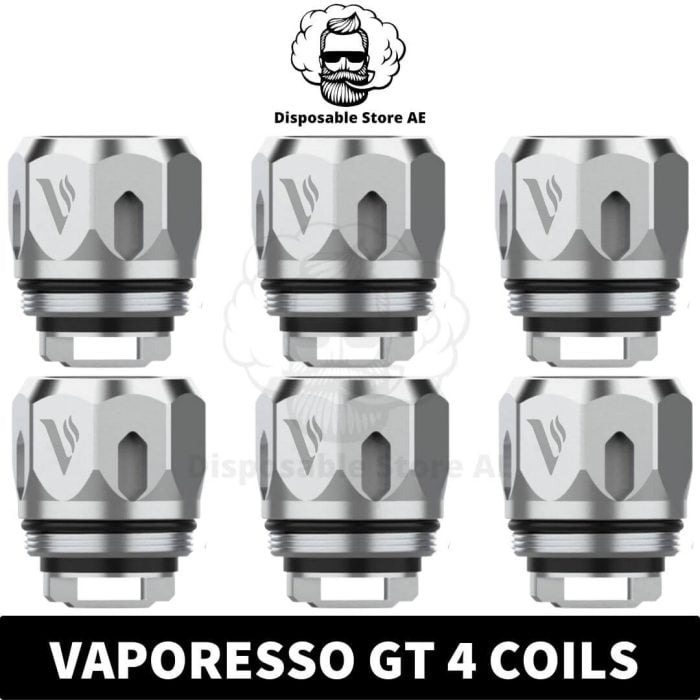 Buy Vaporesso GT 4 Coils Replacement Core Coils in Dubai, UAE - 0.15ohm for NRG Tank (3PCS Per Pack) - GT 0.15ohm Coils - GT Core Coils vape dubai near me