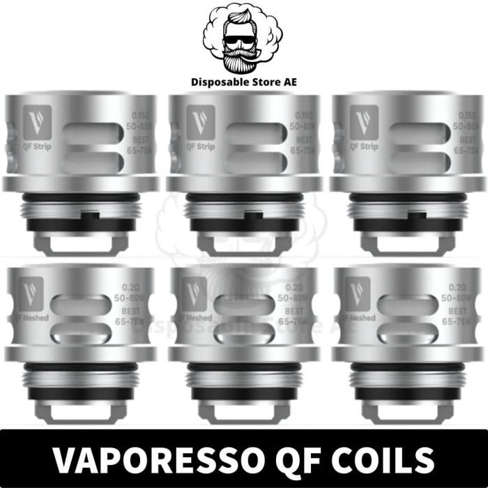 Buy Vaporesso QF Coils Replacement Vape Coils in Dubai, UAE - MESHED - STRIP - Vaporesso QF Coils - QR Coils UAE - Vape dubai Near me