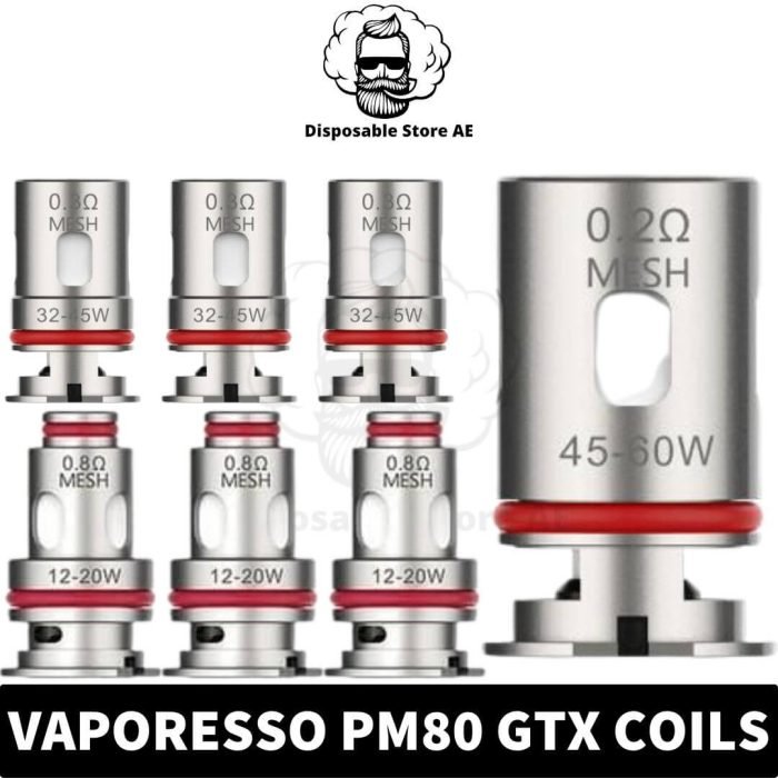 Buy Vaporesso Target PM80 Coils Replacement GTX Vape Coils in Dubai, UAE - MESH - REGULAR-Vaporesso GTX Coils-Vaporesso Coils Dubai