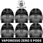 Buy Vaporesso Zero S Pods Empty Replacement Pod Cartridge in Dubai, UAE - MESH - 1.0ohm - 1.2ohm (2PCS Per Pack) - Zero Pods Near me