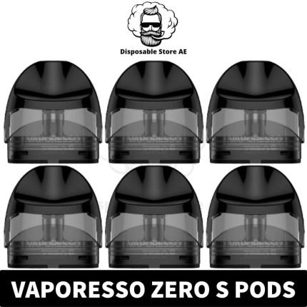Buy Vaporesso Zero S Pods Empty Replacement Pod Cartridge in Dubai, UAE - MESH - 1.0ohm - 1.2ohm (2PCS Per Pack) - Zero Pods Near me