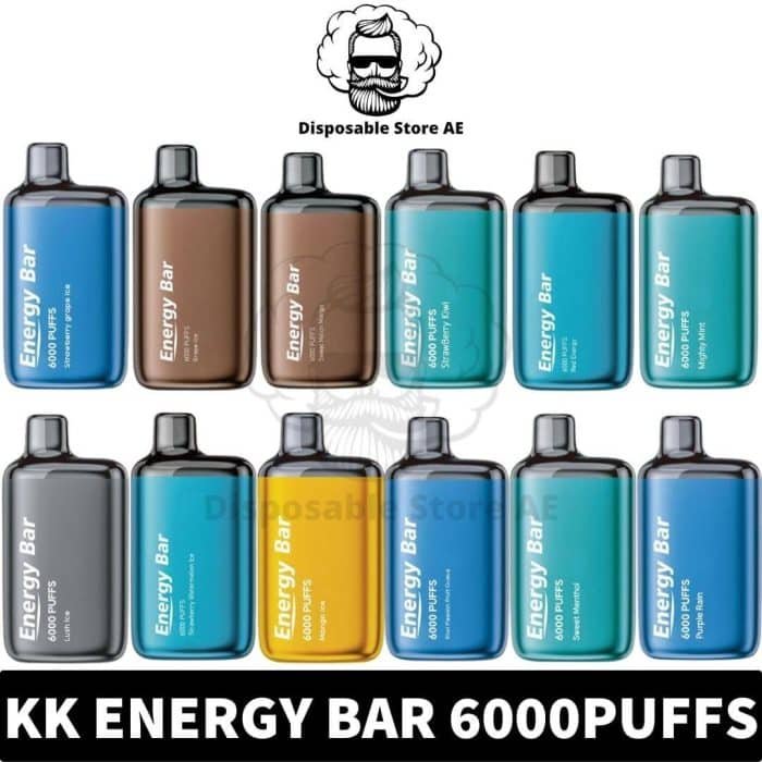 best Buy KK Energy Bar 6000Puffs 5% Disposable Rechargeable Vape in Dubai, UAE - Vape Dubai - Energy Bar Dubai - Vape Dubai Near me