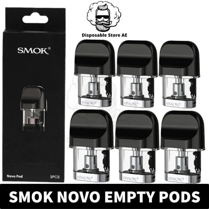 best Buy Smok Novo Pods Empty Replacement Pod Cartridge in Dubai, UAE (3PCS) - 1.2ohm - 1.5ohm - 0.8ohm - Novo Replacement Pod Near me - Smok Novo Pod Cartridge Vape Dubai