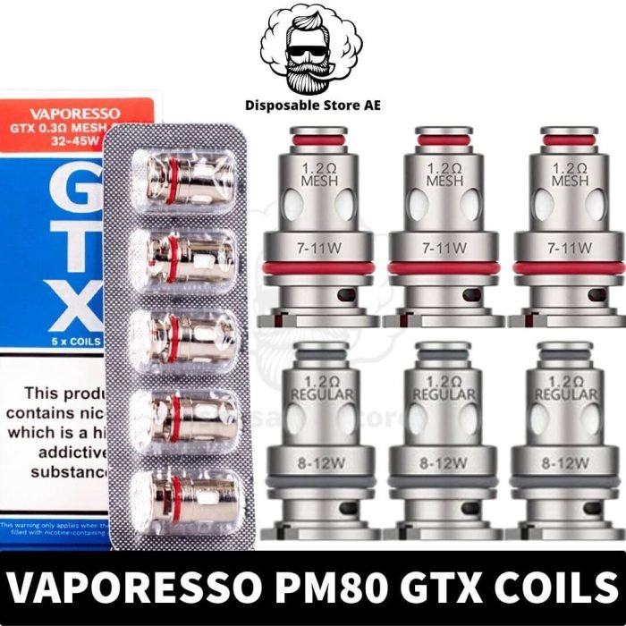 best Buy Vaporesso Target PM80 Coils Replacement GTX Vape Coils in Dubai, UAE - MESH - REGULAR-Vaporesso GTX Coils-Vaporesso Coils Dubai