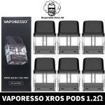 best Buy Vaporesso Xros Pods Replacement Empty Pod Cartridge in Dubai, UAE - 1.2ohm MESH -Xros Pod Cartridge-Xros Replacement Pods Near me vape dubai