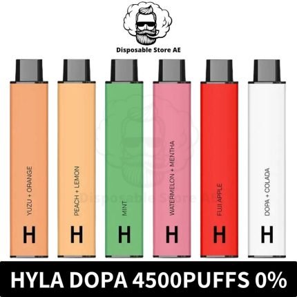 Hyla Dopa Disposable 4500 Puffs Nicotine Free Rechargeable Vape in UAE - Hyla 4500Puffs Dopa - Hyla Dopa 4500 - Hyla 4500Puffs near me