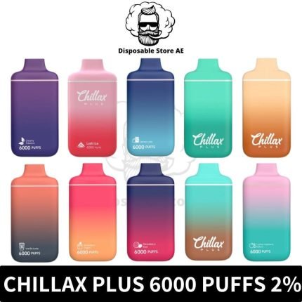 best Chillax Plus 6000 Puffs 2% Nicotine Disposable Vape in Dubai - Chillax Plus Dubai - Chillax Plus 6000 -Chillax 6000Puffs - Vape Dubai near me