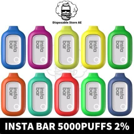 best Insta Bar Disposable 5000 Puffs 2% Nicotine Rechargeable Vape in Dubai - Insta bar vape-InstaBar 5000Puffs-Insta Bar 5000Puffs near me