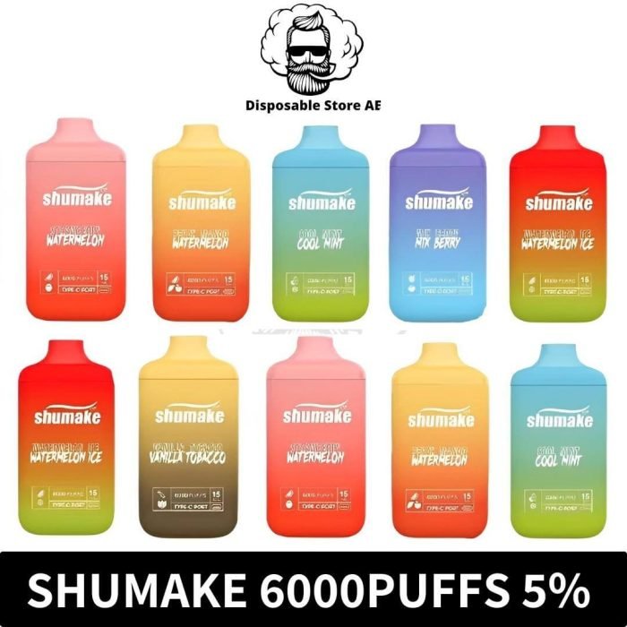 best Shumake 6000Puffs Disposable 5% Nicotine UK Brand Rechargeable Vape in Dubai - Shumake 6000Puffs Dubai - Shumake Dubai Near me