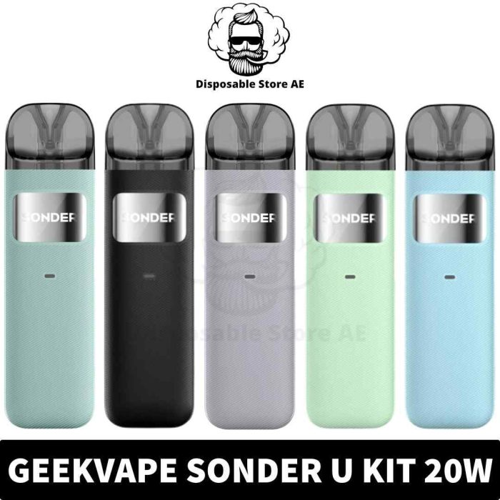 Buy GEEKVAPE Sonder U Kit 1000mAh Pod System 20W Vape Kit in UAE - Sonder U Dubai - SONDER U KIT DUBAI - Geekvape kit shop near me