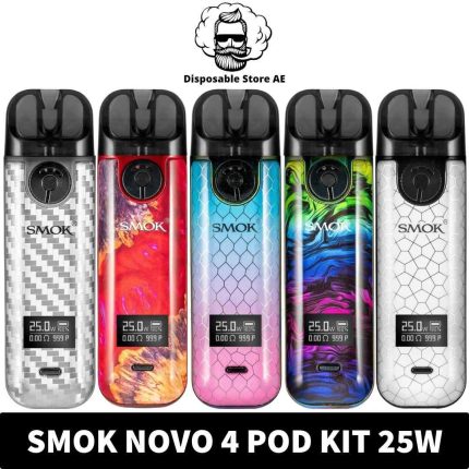 Buy SMOK Novo 4 Kit 800mAh Pod System 25W Vape Kit Starter Kit in UAE - Novo 4 Dubai - Novo 4 Kit Dubai - SMOK Vape kit shop near me