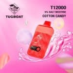 Tugboat T12000 Disposable 12000 Puffs 50Mg Cotton Candy Rechargeable Vape In Dubai, UAE