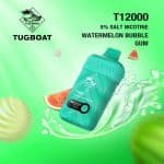 Tugboat T12000 Disposable 12000 Puffs 50Mg Watermelon Bubble Gum Rechargeable Vape In Dubai, UAE