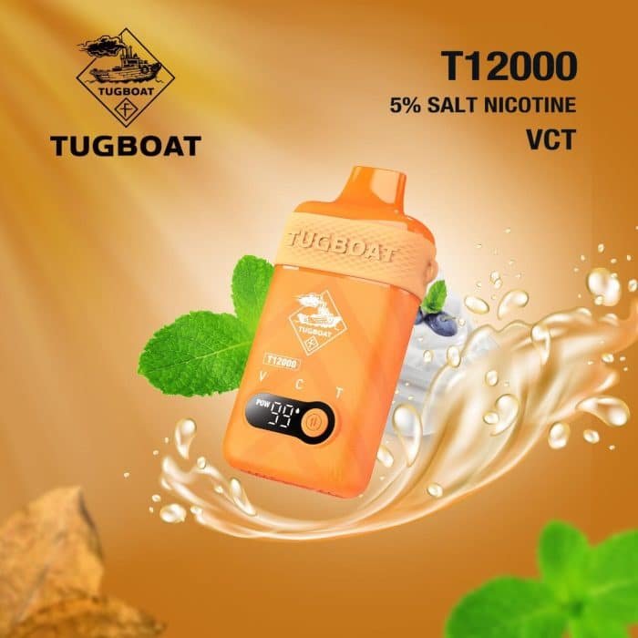 Tugboat T12000 Disposable 12000 Puffs 50Mg Vct Rechargeable Vape In Dubai, UAE