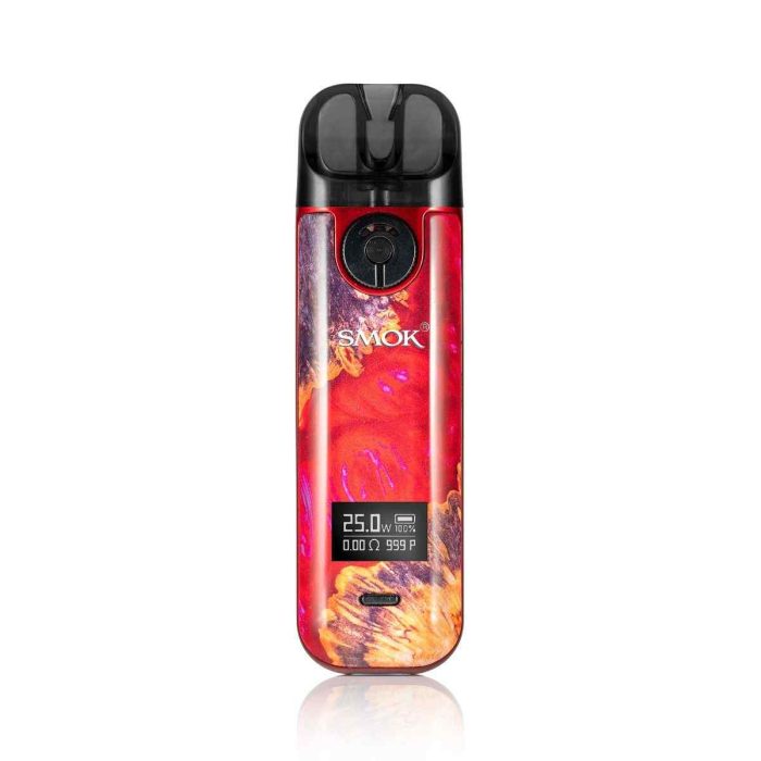 RED STABILIZING WOOD Buy SMOK Novo 4 Kit 800mAh Pod System 25W Vape Kit Starter Kit in UAE - Novo 4 Dubai - Novo 4 Kit Dubai - SMOK Vape kit shop near me