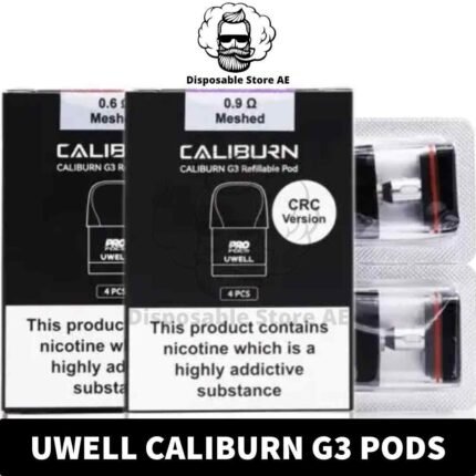 Buy Caliburn G3 Replacement Pods in UAE - Caliburn G3 Pods of 0.6ohm & 0.9ohm Price in Dubai - Caliburn G3 Cartridge Shop Dubai near me