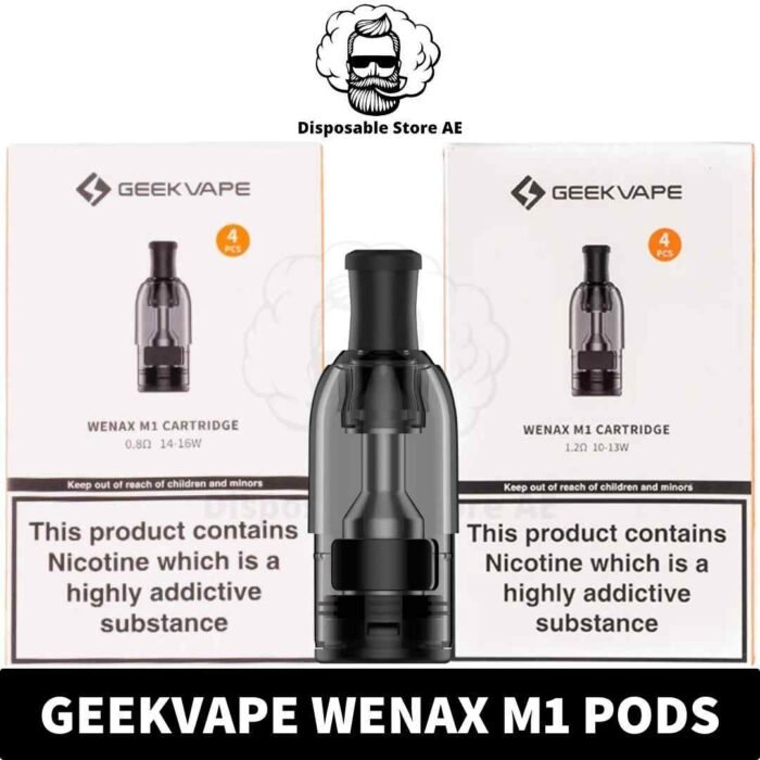Buy GEEKVAPE M1 Cartridge of 0.8ohm & 1.2ohm in UAE - M1 0.8 Pods Dubai - M1 1.2 Pods Dubai - Geekvape Wenax M1 Pods shop near me