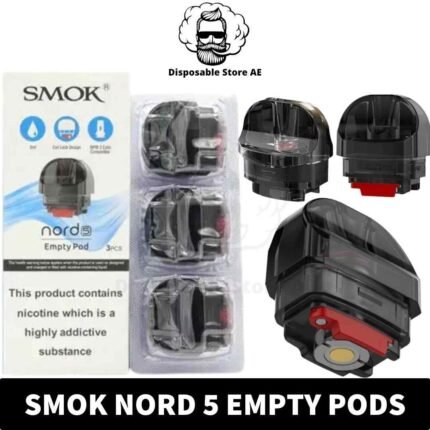 Buy SMOK NORD 5 Empty Pods in UAE - SMOK Nord 5 Pods in Dubai - SMOK Nord 5 Pods Abu Dhabi - Nord 5 Replacement Pods Shop near me
