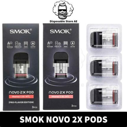 Buy SMOK Novo 2X Replacement Pods in UAE - SMOK Novo 2X Pods in Dubai - Novo 2X Cartridge Shop Dubai Near me - Vape shop near me