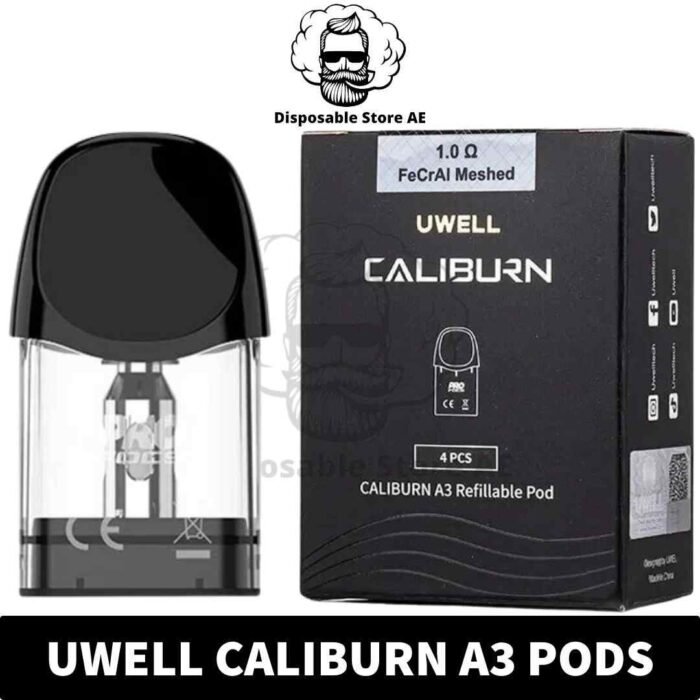 Buy UWELL Caliburn A3 Replacement Pods in UAE - UWELL Caliburn A3 Pods Buy in Dubai of 1.0ohm Meshed & 0.8ohm Meshed Pods - Near me