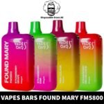 Buy VAPES BARS Found Mary Disposable FM5800 20mg (2%) in Abu Dhabi, UAE - FM800 Disposable in Dubai - Disposable vape Shop near me