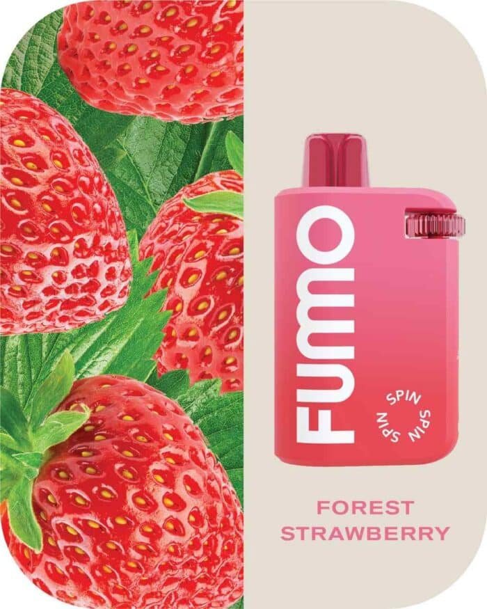 FOREST STRAWBERRY FUMMO Spin Disposable 10000Puffs 20MG Rechargeable Vape in UAE - Fummo 10000 Dubai- Fummo Spin 10000 Dubai vape Shop near me Fummo Spin 10000 dubai vape dubai