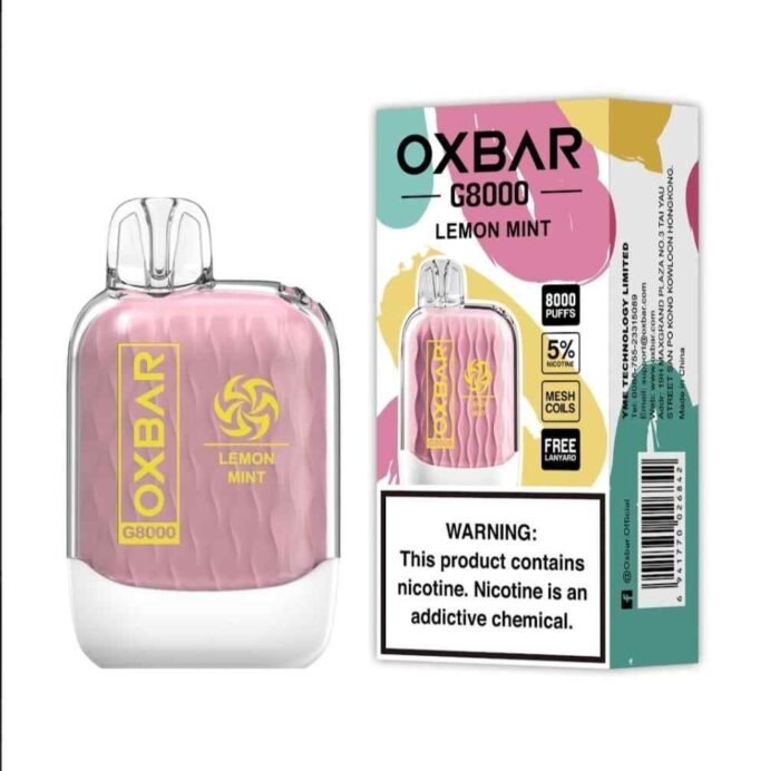 LEMON MINT Buy OXBAR 8000 Puffs in UAE - OXBAR G8000 Disposable in Dubai - OXBAR Disposable Vape Dubai - OXBAR 8000 Dubai- Vape shop near me