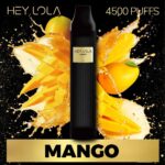 MANGO Buy HEY LOLA 4500 Puffs Disposable 10ml 20mg Rechargeable Vape in Abu Dhabi, UAE - HEY LOLA Disposable Buy in Dubai 1.2 ohm Near Me