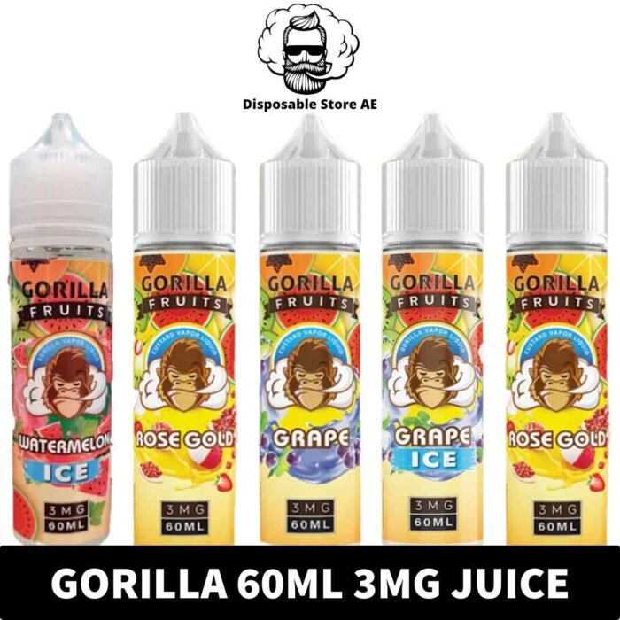 Buy Gorilla 60ml 3mg Vape Juice in UAE - GORILLA 60ml Juice Shop in Dubai - Gorilla Vape Juice Shop in Dubai - Vape Juice Shop Near me